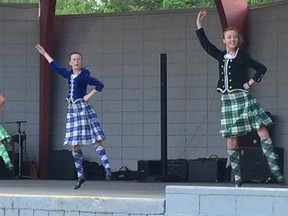 Scottish dancers are pictured here at the Canatara Park band shell during a city-organized summer concert this year. The City of Sarnia is unveiling a new summer concert series -- Getting Out of the Garage -- geared to aspiring young musicians. Concerts are slated for Tecumseh Park every Friday, starting this week, for the entire month of July. (Handout/Sarnia Observer/Postmedia Network)