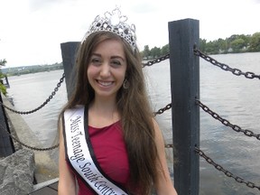Ernst Kuglin/The Intelligencer
Belleville’s Isabella Rapino, the reigning Miss Teenage South Central Ontario, will be competing for the Miss Teenage Canada title starting July 17 in Toronto. Rapino is looking for support for the People’s Choice Award, an online voting competition that will go a long ways in helping the performing artist achieve her goal. Find the voting link on Facebook by searching Miss Teenage South Central Ontario - 2016.