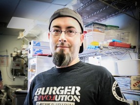 Loyalist College photo
Uri Budzianowski, a 2014 Culinary Management graduate, has found employment as a chef at Burger Revolution. The Belleville restaurant’s owner, Jeff Camacho, speaks highly of Loyalist College graduates.