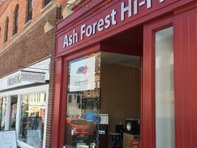 Ash Forest Hi-Fi, located at 210 Princess Street and seen here on Wednesday, July 6, 2016, opened last summer, just in time to establish themselves before the  Big Dig construction began, owner Gregory Himmelman said.
Jacob Rosen for the Whig-Standard