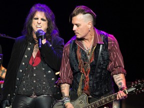 Alice Cooper and Johnny Depp of the band Hollywood Vampires play Casino Rama Resort, July 8, 2016. (Peter Turchet Photography)