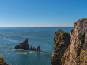 In this undated photo, cliffs and tidal current are pictured in Cape Split, N.S. ( PetrovVadim/Getty Images)