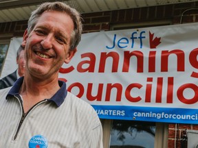 Jeff Canning, who is running for councillor in Etobicoke-North Ward 2, hits the streets knocking on doors July 6, 2016. (Dave Thomas/Toronto Sun)