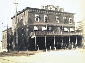 The Aberdeen Hotel, showing the balcony.