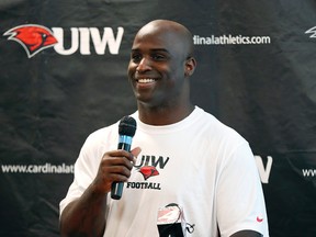 In this Aug. 15, 2013, file photo, University of the Incarnate Word new assistant coach Ricky Williams speaks during an NCAA college football news conference at the University in San Antonio. Former running back Ricky Williams says he went through “at least 500” drug tests during his 11-year NFL career. The 1998 Heisman Trophy winner at Texas and first-round draft pick by New Orleans in ’99 tells Sports Illustrated in a film to be released on SI.com on Wednesday, July 13, 2016,  that he “might have the world record for most times drug tested.”  (AP Photo/San Antonio Express-News, Edward A. Ornelas, File)