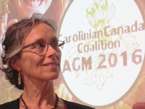 Dianne Saxe – Ontario’s recently-appointed Environmental Commissioner – was the guest speaker Friday at the annual general meeting of the Carolinian Canada Coalition in Port Rowan. (MONTE SONNENBERG Simcoe Reformer)