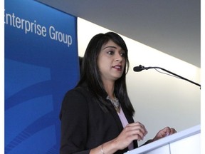 Bardish Chagger, Canadian minister of small business and tourism.