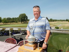 Jeff Wilson won the men’s open club championship at Amherstview Golf Course on Sunday. It was his first club championship after 15 runner-up finishes. (Julia McKay/The Whig-Standard)