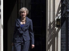 Prime Minister-in-waiting Theresa May leaves after attending a Cabinet meeting at Downing St. on July 12, 2016 in London, England.  (Photo by Carl Court/Getty Images)