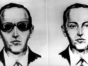This undated artist' sketch shows the skyjacker known as D.B. Cooper from recollections of the passengers and crew of a Northwest Airlines jet he hijacked between Portland and Seattle on Thanksgiving eve in 1971. The FBI says it's no longer actively investigating the unsolved mystery of D.B. Cooper. The bureau announced it's "exhaustively reviewed all credible leads" during its 45-year investigation. (AP-Photo, file)