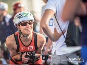Winnipeg's Chantal Givens will make history as part of the Canadian triathlon team at the Paralympics in Rio, it was announced on Tuesday, July 12, 2016.
Photo credit: Wagner Araujo/ITU