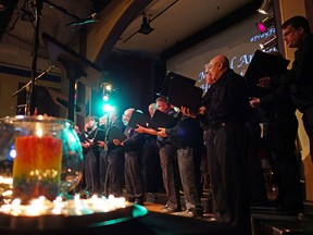 The Pride Men’s Chorus London perform during the Orlando Vigil in the wake of the recent shootings in the United States. The Chorus will make their official debut in concert at Aeolian Hall on July 21.