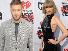 Calvin Harris and Taylor Swift. (WENN.COM)