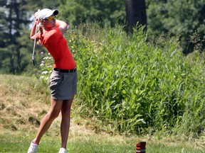 Picton’s Casey Ward carded a 1-under-par 71 Wednesday to move up into a three-way tie for 12th place at the Ontario Women’s Amateur golf championship in Windsor. (Whig-Standard file photo)