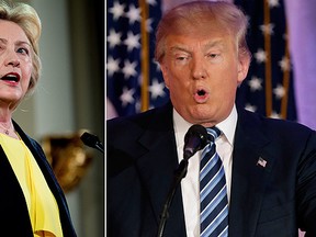 Democratic presidential candidate Hillary Clinton, left, and Republican presidential candidate Donald Trump are pictured in these file photos. (AP Files)