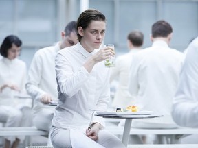 Kristen Stewart is shown on set in the movie "Equals" in this undated handout photo. Filmmaker Drake Doremus had a harrowing childhood experience in the back of his mind as he directed Kristen Stewart and Nicholas Hoult in "Equals," out Friday. (Handout photo)