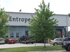 Entropex, located on Lougar Street in Sarnia. (File photo)
