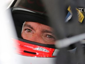 Alex Tagliani gets ready to qualify for the Velocity Prairie Thunder 250 at Auto Clearing Motor Speedway in Saskatoon, Sask. on July 15, 2015. (Perry Nelson/Edmonton Sun/QMI Agency)