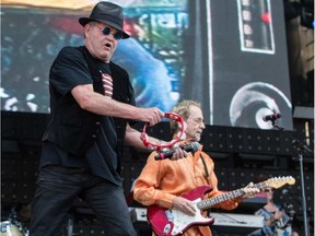 Micky Dolenz, left, and Peter Tork of The Monkees performing at Ottawa Bluesfest on Thursday, July 14, 2016. ERROL MCGIHON /POSTMEDIA