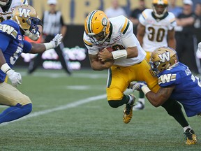 Reilly had some good memories of Investors Group Field on Thursday, but the Blue Bombers did their best to change that. (Kevin King)