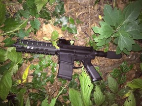 This photo provided by the Baltimore Police shows a gun recovered from a shooting scene in Baltimore, Thursday, July 14, 2016.  (Baltimore Police via AP)