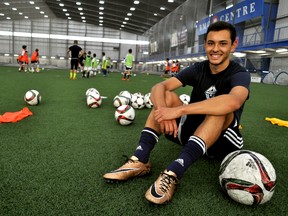 Whitecaps FC Academy Centre graduate Ethan Gopaul at the BMO Centre in London Ont. July 12, 2016. CHRIS MONTANINI\LONDONER\POSTMEDIA NETWORK