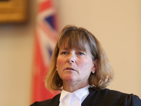 Monica Heine speaks after being sworn in as Lennox and Addington County's Crown attorney on Friday, July 14, 2016 in Napanee, Ont.Elliot Ferguson/The Whig-Standard/Postmedia Network