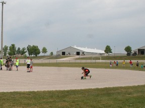 Clinton's Minor Baseball Camp.