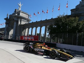 James Hinchcliffe in practice for the Honda Indy. (Dave Abel, Toronto Sun)