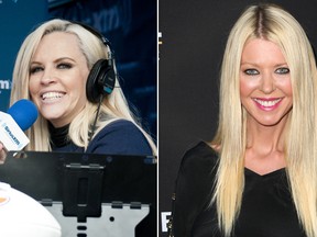 Jenny Mccarthy, left, and Tara Reid. (WENN.COM photos)