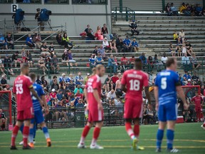 While FC Edmonton has won its last six home outings, the team's average attendance for home games is second worst in the league. (Shaughn Butts)