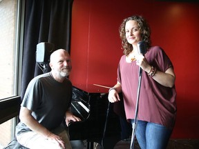 Singers and performers Kelly Perras and John Newlands will be hosting a celebration of queer composers and songwriters who have contributed to the evolution of music over the last century at a special gala Thursday for Pride Week. The event, beginning at 8 p.m. at the Sudbury Theatre Centre, includes an awards ceremony, silent auction and food catered by Fromagerie Elgin. (Gino Donato/Sudbury Star)
