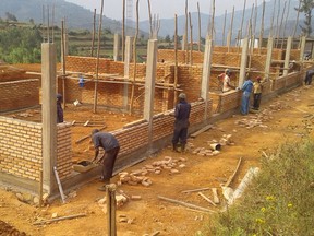 Photo supplied
Construction is underway on a primary school in Kavumu, Rwanda that is being built by the organization Le chemin de la lumiere. So far, 150 students have registered.