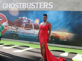 Leslie Jones at the premiere of Ghostbusters. (WENN.COM)