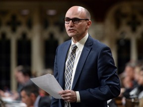 Families, Children and Social Development Minister Jean-Yves Duclos responds to a question during question period in the House of Commons on Parliament Hill in Ottawa on Monday, May 16, 2016. THE CANADIAN PRESS/Sean Kilpatrick