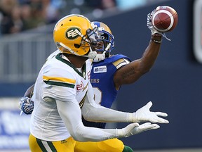 Adarius Bowman says despite being shut out of the league's weekly awards, the Eskimos will just keep trying to pile up the offence. (Kevin King)