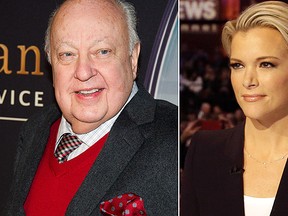 A lawyer for Roger Ailes, left, is denying that the Fox News Channel chief executive sexually harassed network star Megyn Kelly, right. A statement on Tuesday came amidst a swirl of contradictory reports that Ailes had been ousted as head of the influential network. (AP File Photos)
