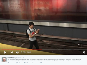TTC spokesman Brad Ross is no fan of a new video on Pokemon GO problems that appears to have been partially filmed on TTC property (Screen grab)