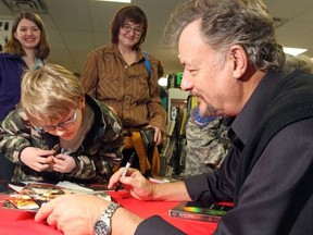John de Lancie during an autograph session at Another Dimensions Comic store in Calgary in 2010.