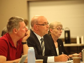 At the last council meeting, Huron East CAO Brad Knight presented his fellow colleagues with a report on the solar trackers the municipality purchased for $500,000. In a few years the capital investment will be paid off and from there on out, a significant chunk of revenue will follow. (Shaun Gregory/Huron Expositor)