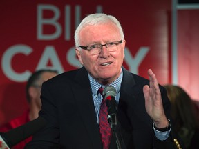 Bill Casey, Liberal MP for the riding of Cumberland-Colchester, addresses supporters in this Oct. 19, 2015 file photo. (THE CANADIAN PRESS/Andrew Vaughan)