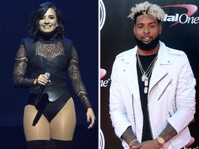 Demi Lovato and Odell Beckham Jr..