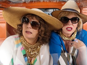 Jennifer Saunders as "Edina" and Joanna Lumley as "Patsy" in the film Absolutely Fabulous: The Movie.