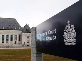 The Supreme Court of Canada in Ottawa is shown on Tuesday, April 14, 2015. Employers must have just cause for firing a federally regulated worker who lacks union protection, the Supreme Court of Canada says. THE CANADIAN PRESS/Sean Kilpatrick