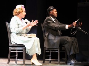 Michael Learned and Neville Edwards as Miss Daisy and Hoke at the Victoria Playhouse until July 24.