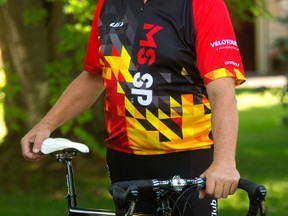 Barry Travnicek of Dorchester is an avid cyclist who leads groups in the MS ride between London and Grand Bend. (MIKE HENSEN, The London Free Press)