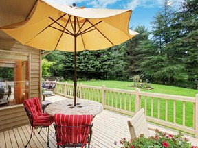 When planning an outdoor deck, you should note most municipalities require a building permit before start of construction. Decks should never be built over air conditioning units or fireplace vents.