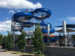 Tomlinson Aqua Park, seen here on July 19, 2016, will be hosting a variety of special events this week for National Drowning Prevention Week in Kingston, Ont.. Jacob Rosen for the Whig-Standard/Postmedia Network