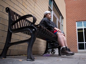 Jenny Finch, who was displaced from an Oxford Street group home following a fire in November 2014, was living at the Salvation Army Centre of Hope in May. A letter writer is worried the city?s proposed bylaw regulating group homes could add to homelessness. (CRAIG GLOVER, The London Free Press)