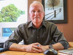 Garry Laws, chief executive officer for Addictions and Mental Health Services — Hastings Prince Edward (AMHS-HPE), sits in his office in Belleville. AMHS-HPE has received funding that will allow the organization to offer clinical counselling to its clients.